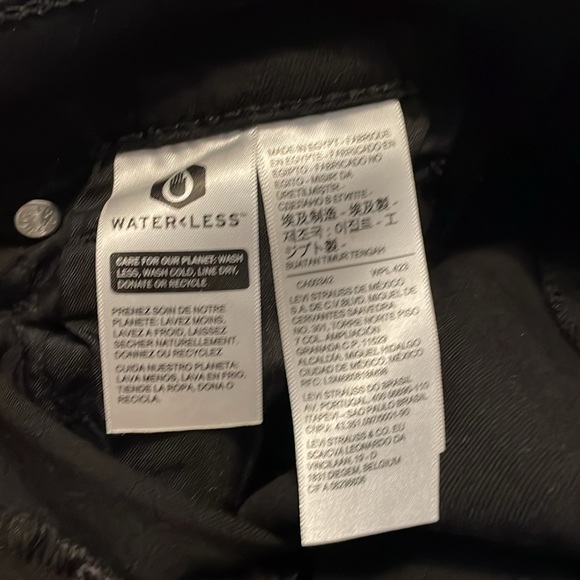 724 Levi’s high-rise, straight leg, black jeans, size 29 - Picture 4 of 4